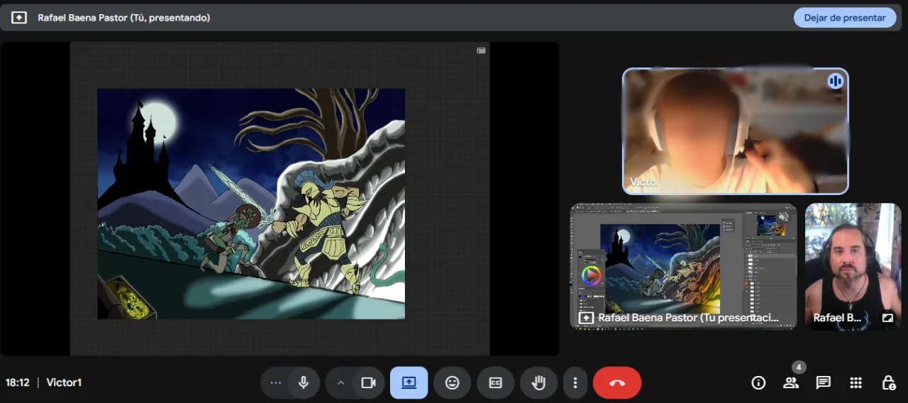 Trabajo de alumno en clase particular online